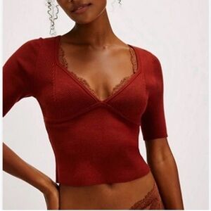 NWOT Free People Teagan Swit Short Sleeve